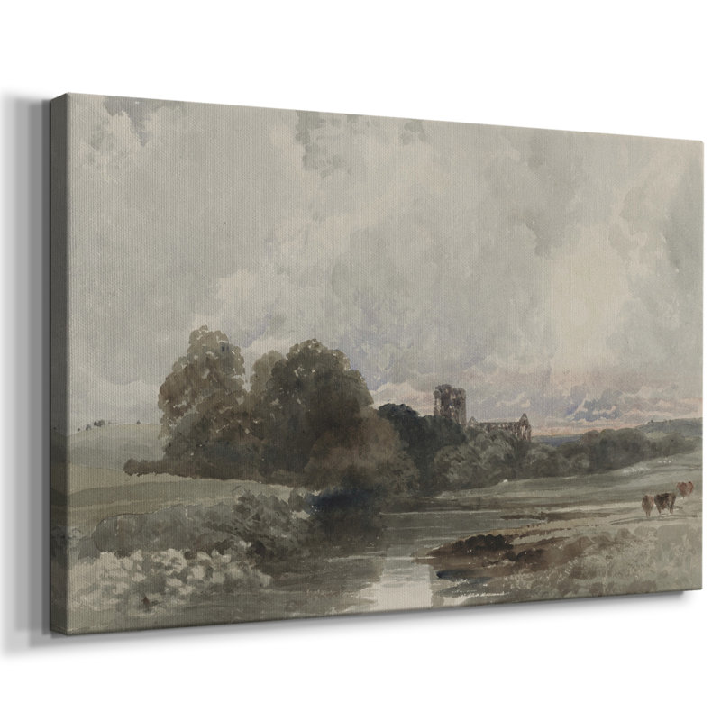 Paysage rétro - XXXIX, H 13 po x l 19 po x P 1,5 po, Toile tendue