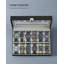 Watch Box, 12-Slot Watch Case, Watch Box Organizer, Black Synthetic Leather, Greenish Grey Lining