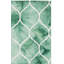 Coleman Hand Tufted Wool/Cotton Geometric Rug in Green/Ivory-16767667