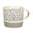 Nicola Spring - Dipped Dotty Stoneware Coffee Mugs - 385ml-60545455