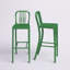 Commercial Grade Metal Indoor-Outdoor Stool with Vertical Slat Back-1824115532-1824115528