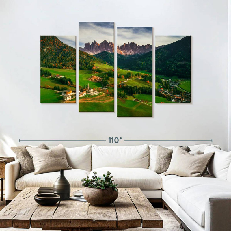Alvord, village de Santa Maddalena, Italie, H 54 po x l 84 po
