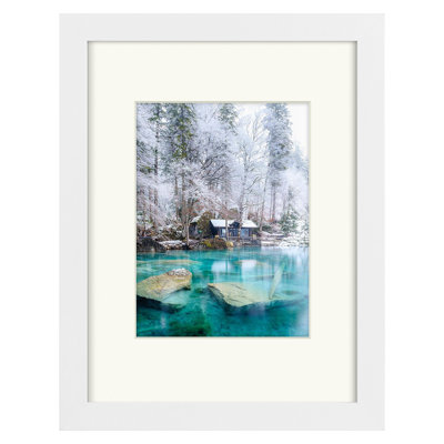 Standard 9x12 Picture Frame with Mat for 6x8 Picture A4 Single Picture Frame