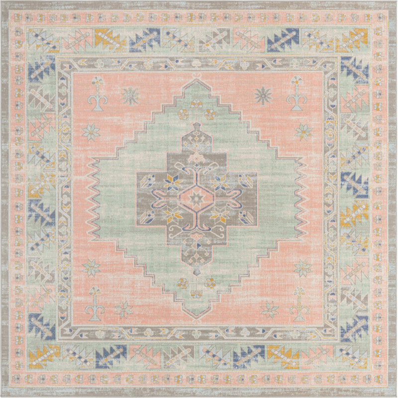 Matthei Oriental Indoor Rug, Square 8'