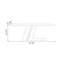 Modern White Rectangular Sintered Stone tabletop Dining Table-279344026