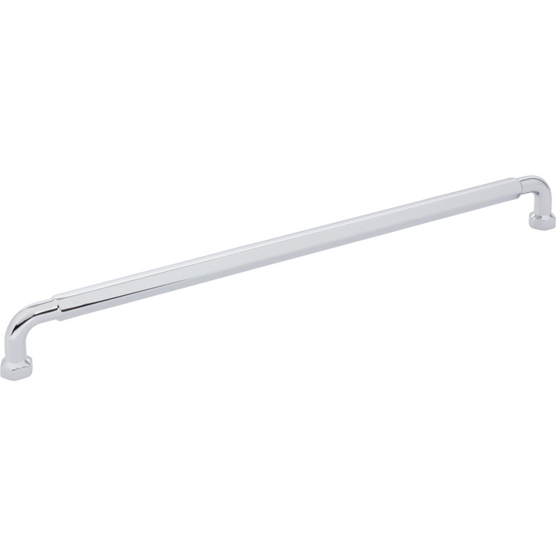 Dustin 5 1/16" Center To Center Bar Pull, 12" Center To Center, Polished Chrome