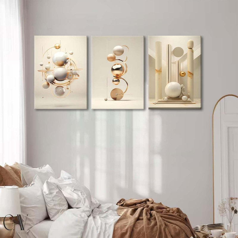 3 Piece Wrapped Canvas Print, 60 cm H x 40 cm W
