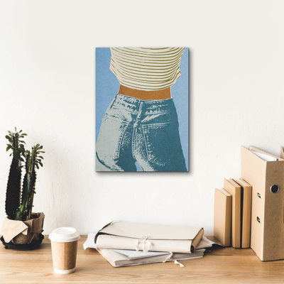 Epic Graffiti 'Favorite Jeans 2'  by Victoria Barnes Canvas Wall Art, 12" x 16"