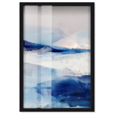 Breath of the Ocean II Blue Decor Shadowbox Print by Art Remedy