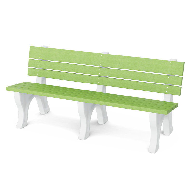 Banc Heritage Park, Vert citron / blanc, 6 pi