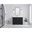 Boston 48 po X P 22 po De salle de bain simple en fer forgé Quartz blanc-108517481
