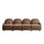 Canapé 4 places en tissu Camel