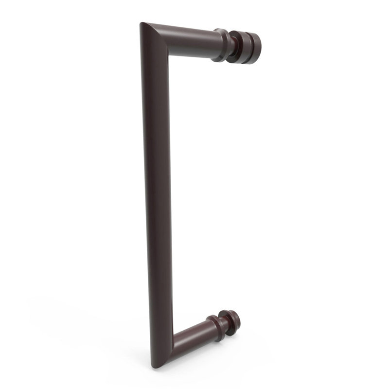 Unidoor-X 47" W x 34.38" D x 72" H Frameless Rectangle Shower Enclosure, Oil Rubbed Bronze