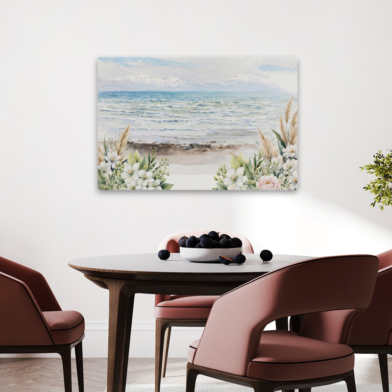 Rythme de la mer - vue sur la mer, H 24 po x l 36 po