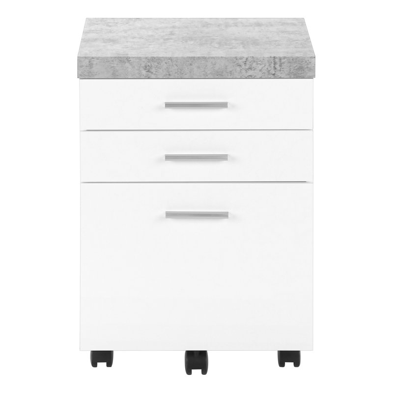 Office Storage Cabinet, Rolling File Cabinet, Mobile Filing Cabinet With 3 Storage Drawers, Vertical Filing Cabinet For Storage