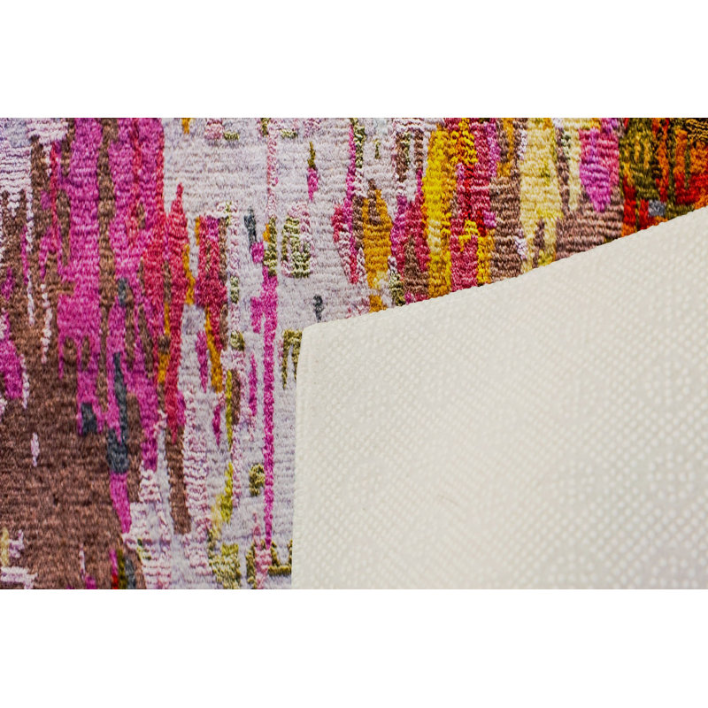 Premium Woven Carpet, 5.2 x 7.5 ft, 100% Polyester, Antibacterial, Non-Slip Underside, 0.3 in Pile Height | Machine Washable, 3D Digital Print | Perfect for Living Room, Bedroom & Office Décor