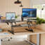 Convertisseur de bureau debout avec bureau 47 po Mount-It, noir