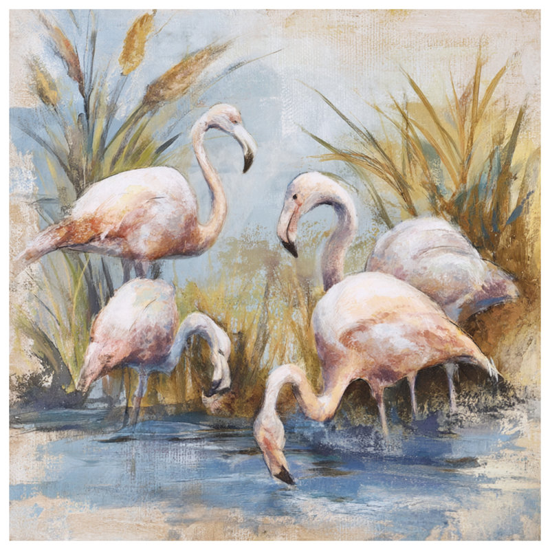 Édredon flamants dans l'eau, Simple extra long
