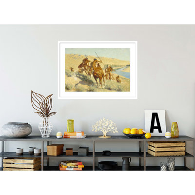 Episode of the Buffalo Gun by Frederic Remington -Framed Giclee Print
