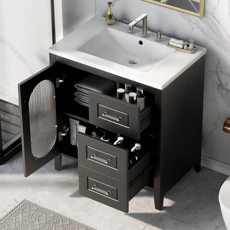Meuble-lavabo simple 30,00 avec comptoir