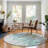 Premium Machine Washable Prisco Teal Rug-906576335