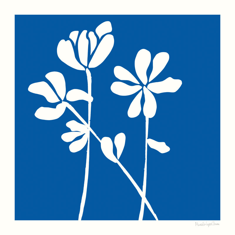 "Fleurs de Matisse II" sur toile par Mercedes Lopez, impression Charro, Toile tendue, Non, H 30 po x l 30 po