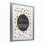 «You Are Smart Polka Dots», reproduction d'art encadrée sous verre, design par Christine Simpson