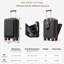 Ensemble de bagage à main à ouverture frontale de 20 pouces avec sac de voyage extensible, ensemble de valises en ABS rigide avec port USB, porte-gobelet-132153763