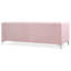 Velours rose avec capitonnage élégant et structure de couverture confortable