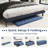 43'' Folding Storage Ottoman Bench w/ Removable Divider & Side Pocket Bedroom Blue