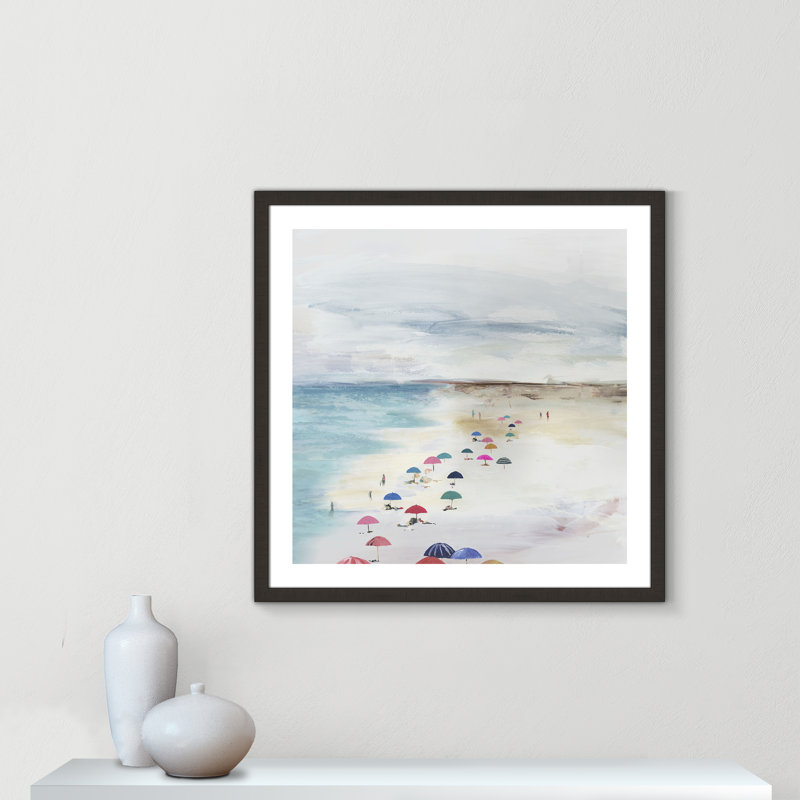 Summer Solitude - reproduction de cadre photo, H 32,5 po x l 32,5 po x P 2 po, Cadre espresso foncé
