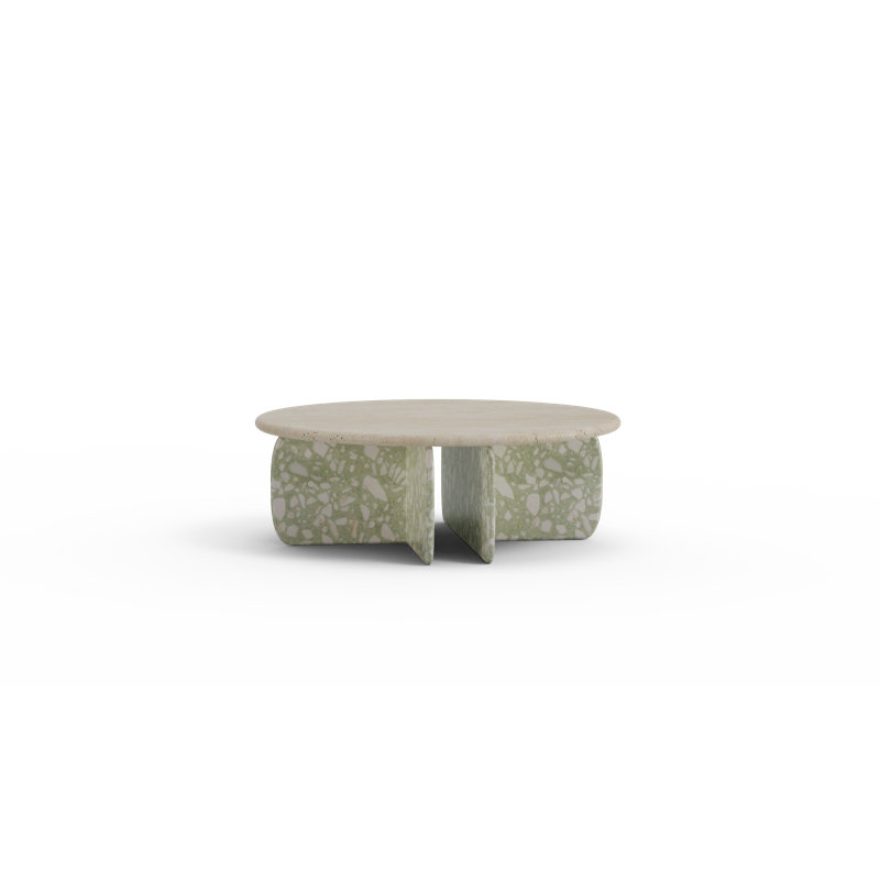 Catus Outdoor Round Coffee Table, Sage