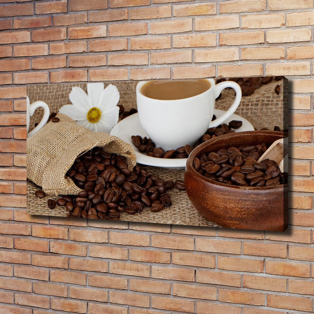 Kaffee mit Milch - Kunstdrucke auf Leinwand