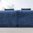Space-saving Chenille Sofas, Modern Curved Design For Home