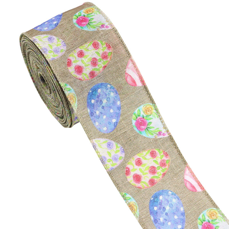 Ruban de Pâques, ruban, bricolage, Pink,Beige