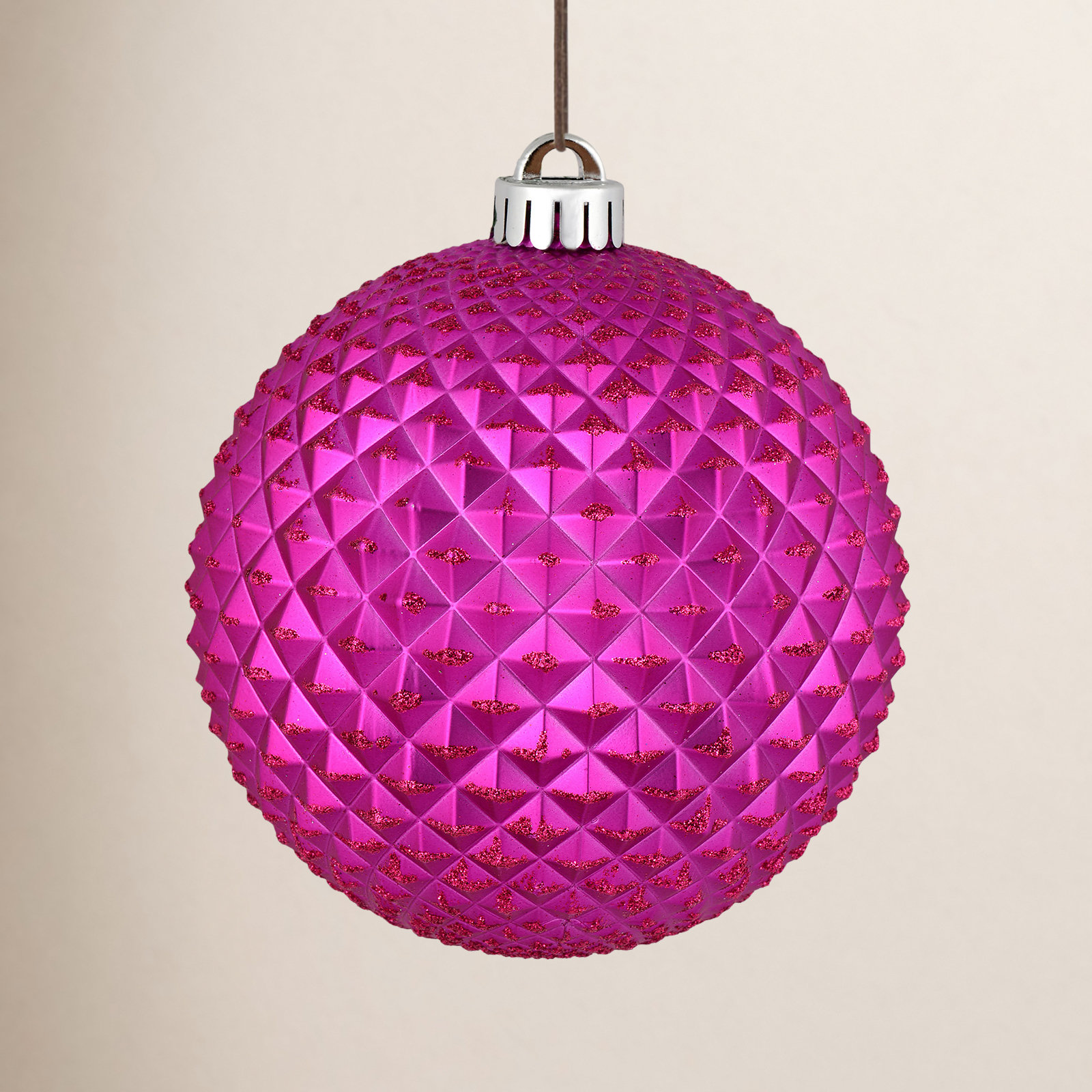 3" Shatterproof Bauble, Fuchsia