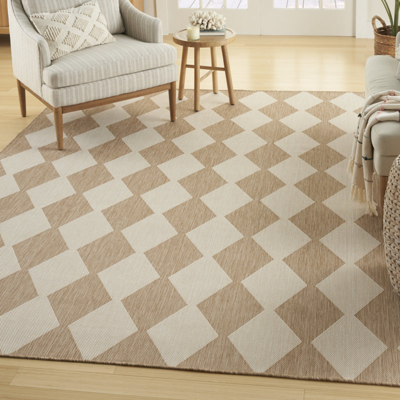 Tapis intérieur / extérieur rectangulaire Positano, Jute, Rectangle 12' x 15'