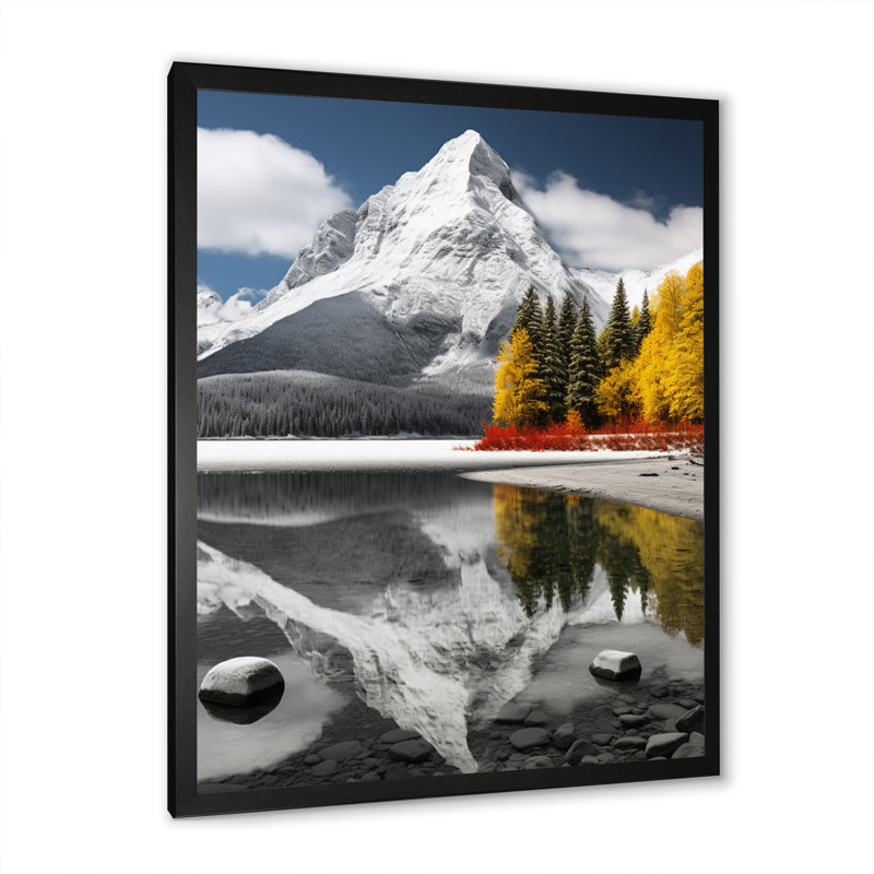 Azeez Canada, beau paysage noir II, Cadre photo noir, H 20 po x l 12 po x P 1 po