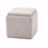 Repose-pieds Chase en tissu avec couvercle rabattable (gris clair)