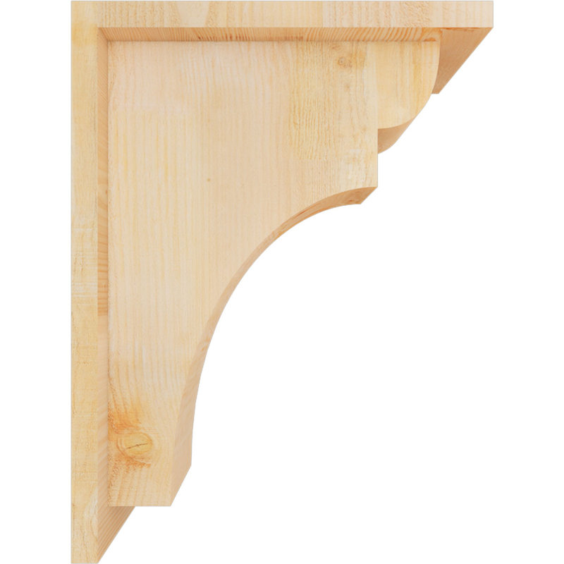 Yorkshire Yorktown avec plaque arrière, H 16 po x l 6 po x P 12 po, Sapin de Douglas, Sciage brut