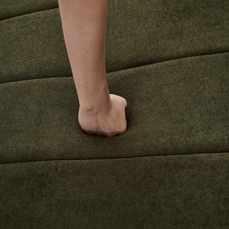 Canapé modulaire à compression Daijha, Vert