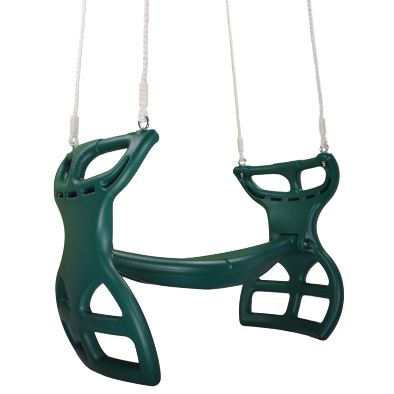 Fauteuil coulissant avec corde, vert