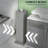 Gray 3‑Tier Corner Toilet Paper Cabinet with Tissue Opening – Modern Country Bathroom Storage-1617198527
