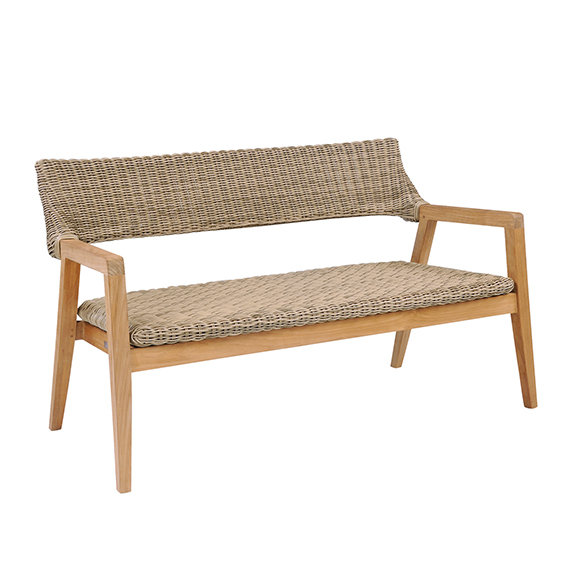 Spencer Outdoor 2 - Seat Loveseat, Grade A Teak, Willow