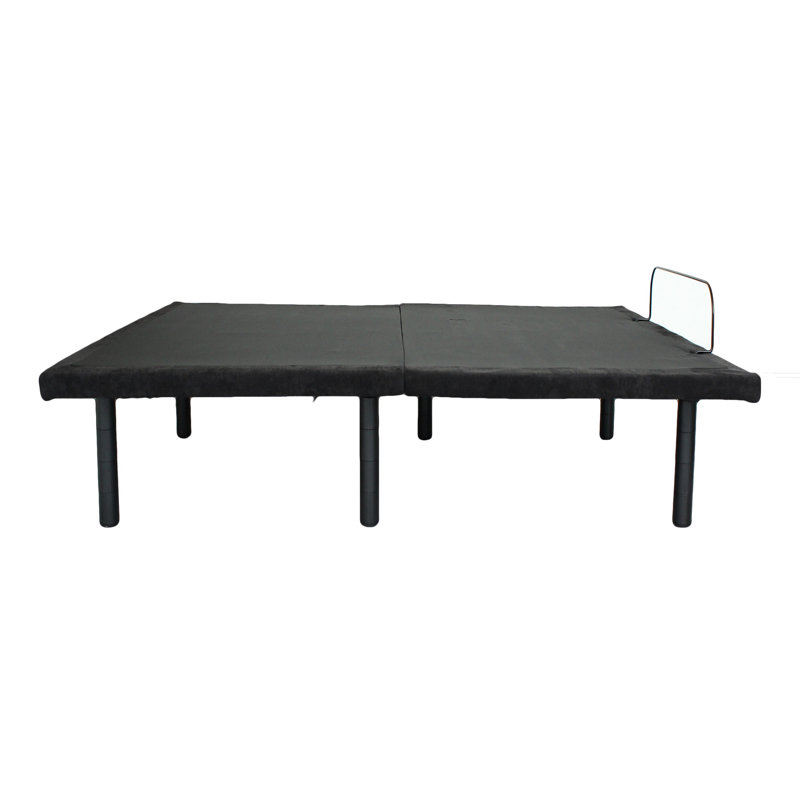 Base de lit électrique réglable, style pliable, réglage indépendant de la tête, ports de charge, cadre, télécommande, pliable, hauteur des pieds, stable