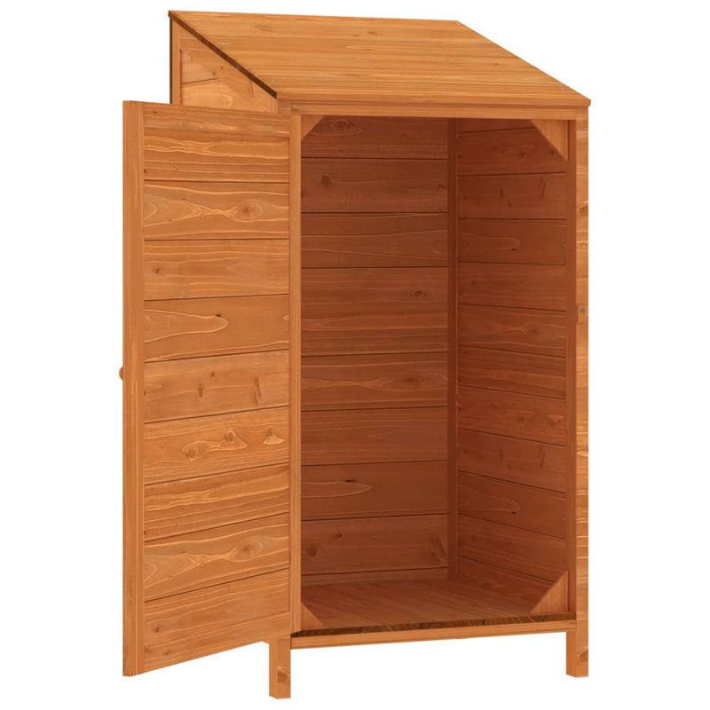 1.81 ft. W x 1.71 ft. D Solid Wood Lean-To Tool Shed, Brown