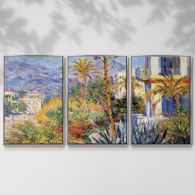 Maisons de campagne à Bordviera, 3 pièces, Argent, H 40 po x l 78 po x P 2 po