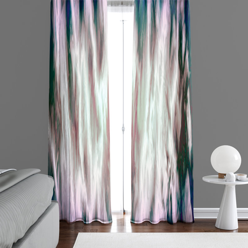 Semi Sheer Curtain Panel Pair, 20" W x 52" L