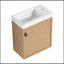 Meuble-lavabo flottant 18,5 pouces avec lavabo en résine-526208768