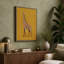 Standing Giraffe Modern - Wrapped Canvas-305129920-305129928